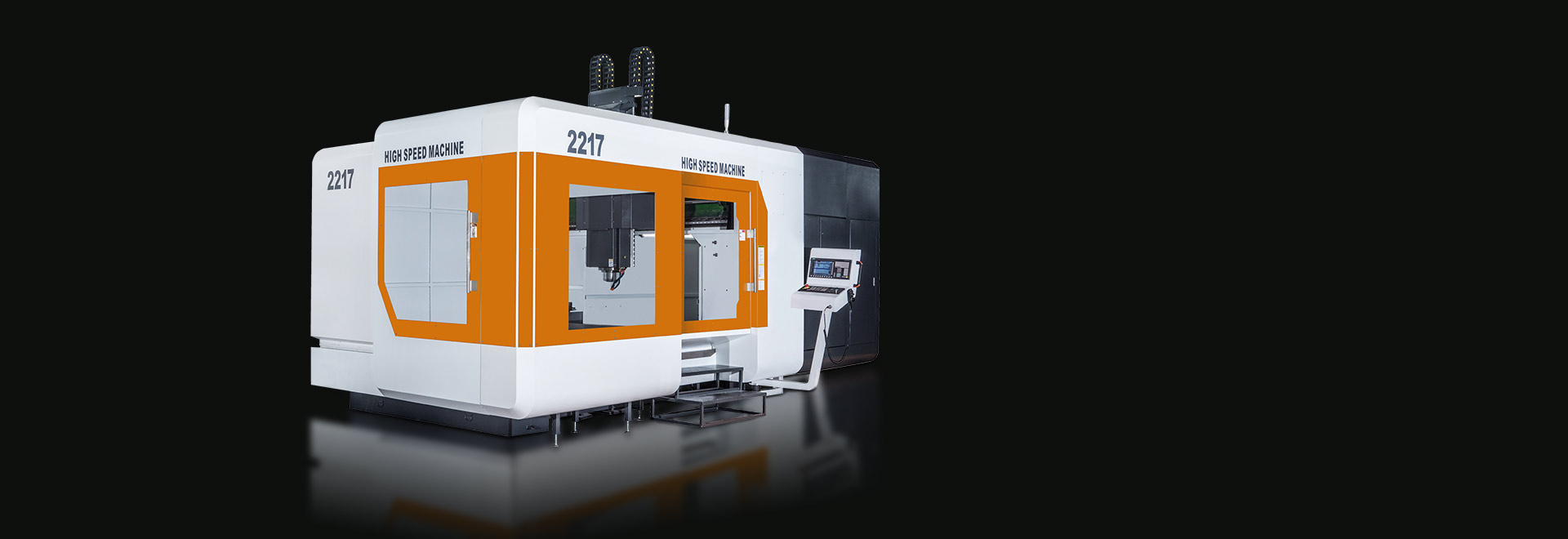 High speed and high precision gantry machining center